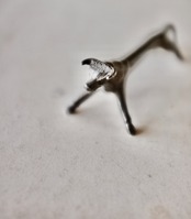 フランス 黙想する動物たちとカトラリーレスト 雄牛さん アンティーク