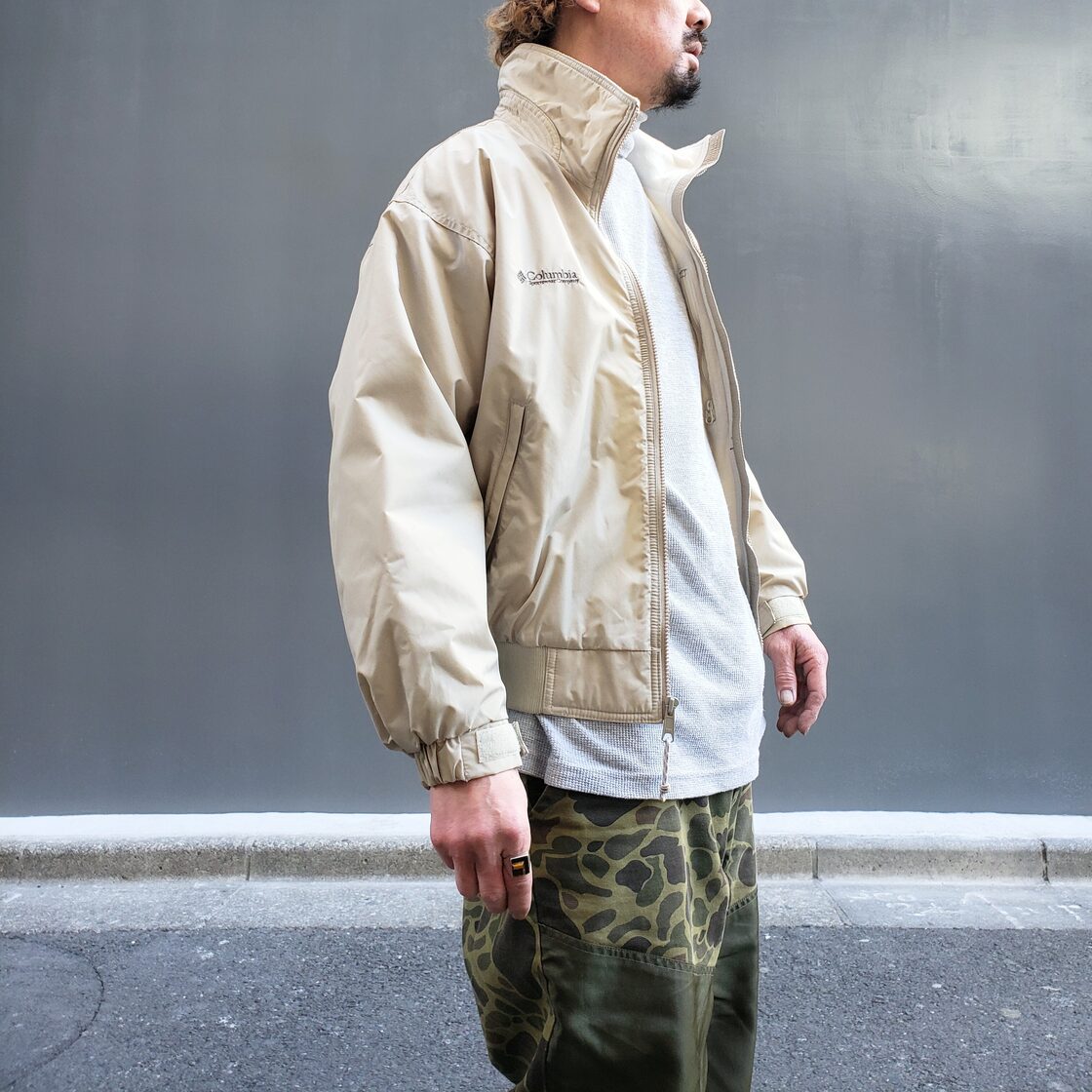 Columbia ナイロンフリースジャケット コロンビア 古着 Fleece Lined 