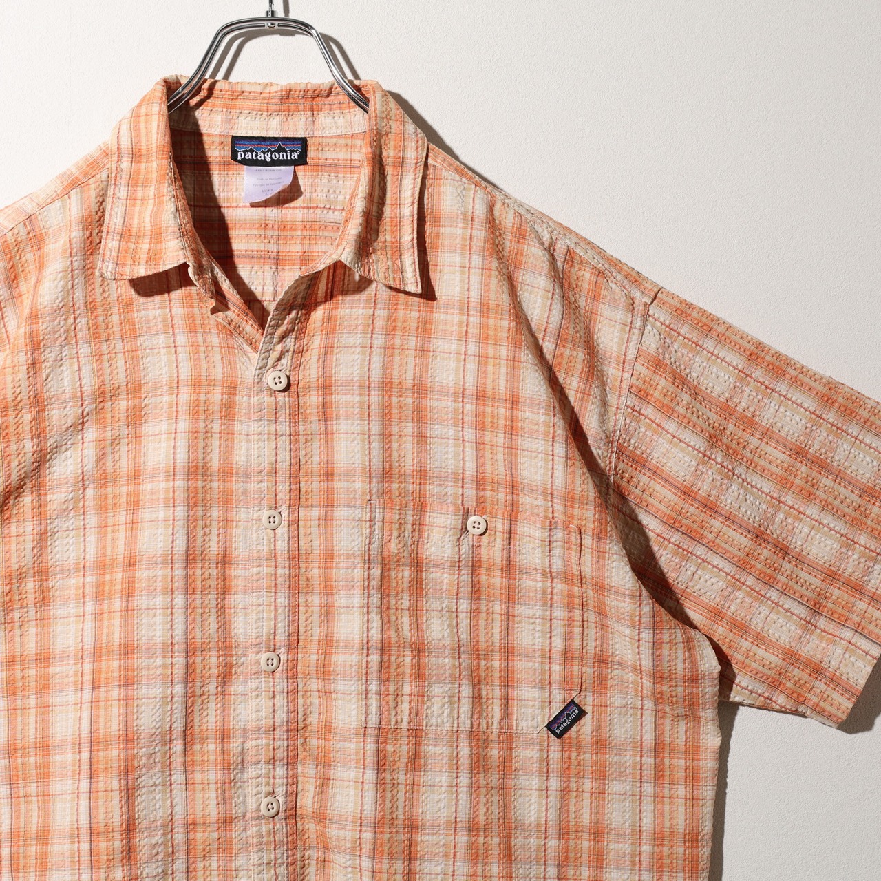 美品 L 05年 Puckerware Shirt Patagonia パッカーウェアシャツ パタゴニア  シアサッカー