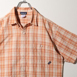 美品 L 05年 Puckerware Shirt Patagonia パッカーウェアシャツ パタゴニア  シアサッカー