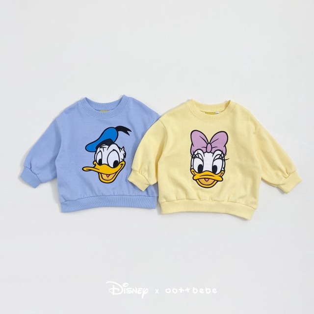 【取寄】oottbebe｜donald duck sweatshirt｜ドナルドダックスウェット｜XS-XL｜kids｜26 spring