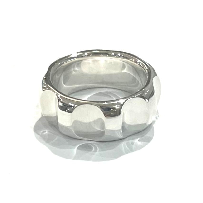 TIFFANY&CO.】【15.5号】2281 光を放つグルーヴ ワイドリング 15.5号