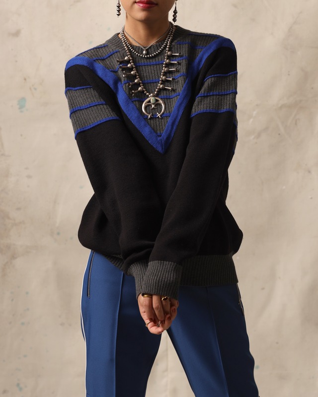 1980's Saint Laurent - Rive Gauche / V Mark Knit