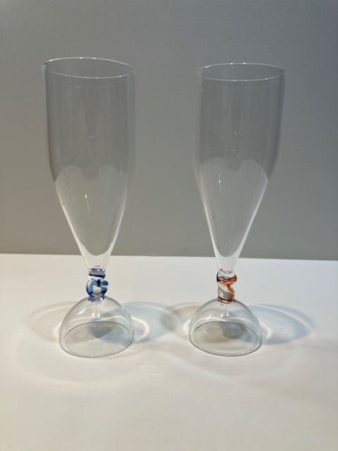 ④-4 【ずぼらグラスセット・タイプB】(食前酒・日本酒からビール・シャンパン) 耐熱ガラス製 KOZO=K3記念