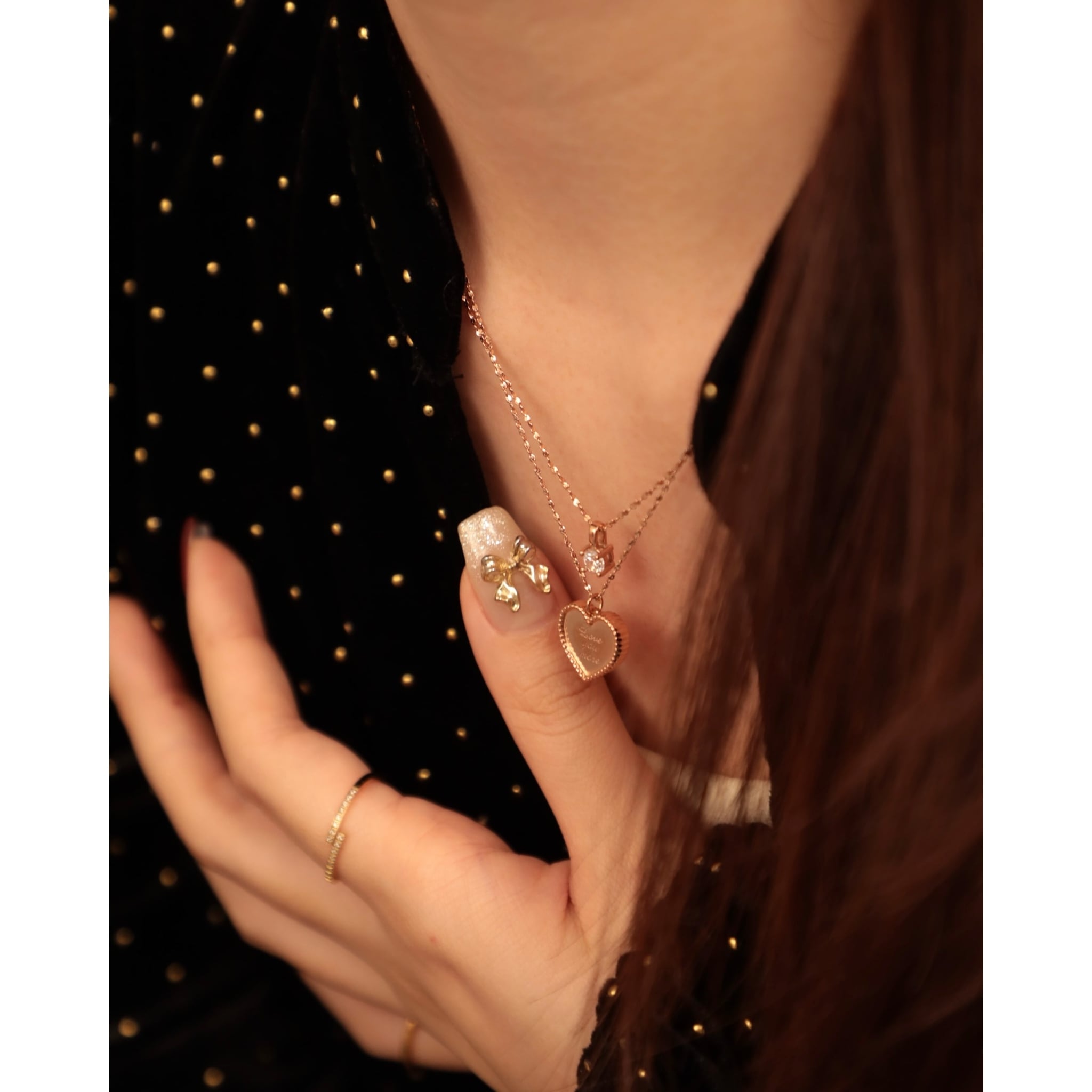 316L heart tag necklace（briller chain ver.） | apire