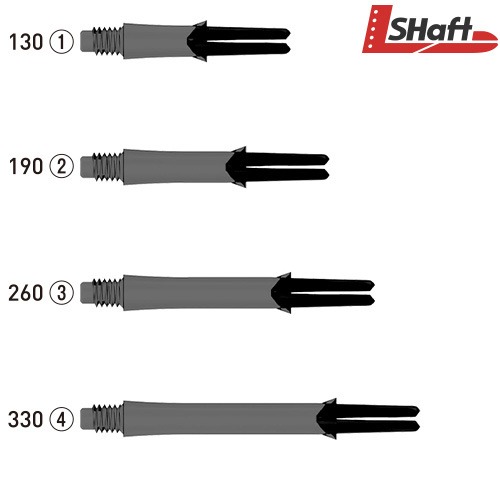 L-SHaft Lock Straight [Clear Black]