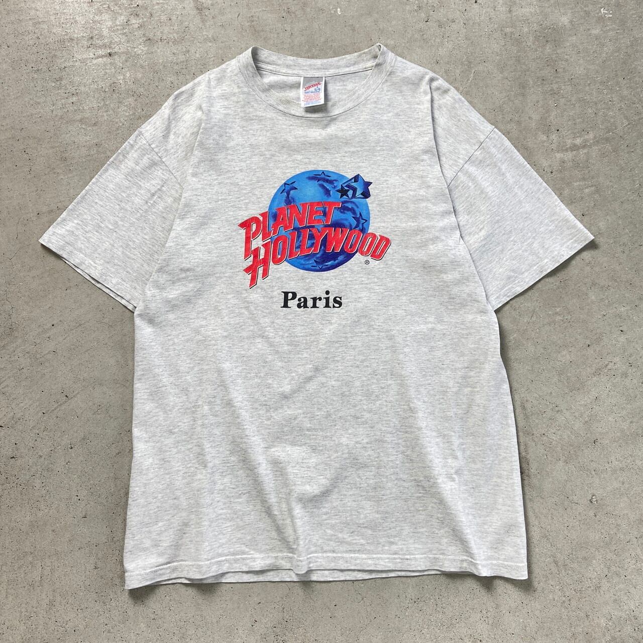 00年代 PLANET HOLLYWOOD Paris プラネットハリウッド プリントTシャツ 