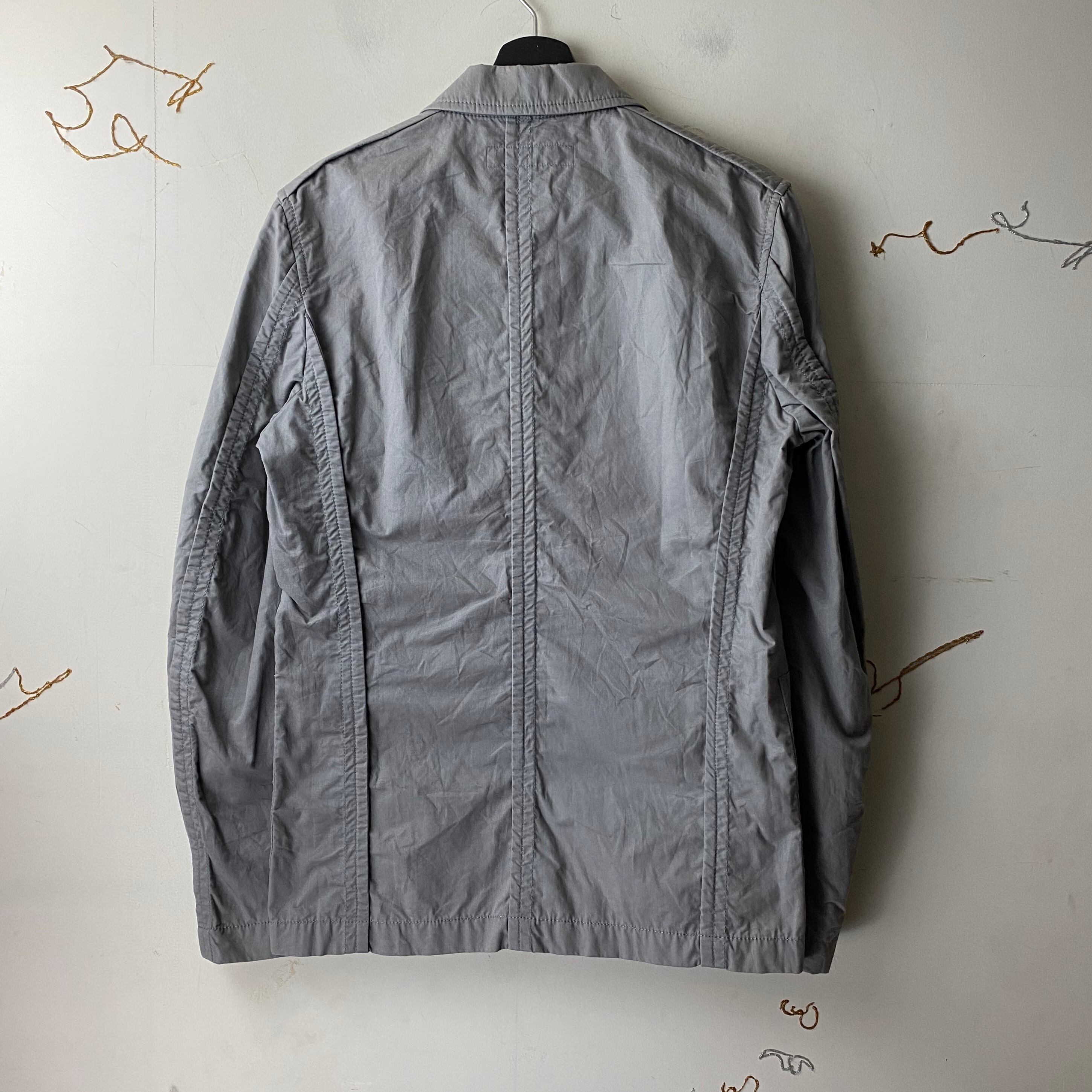 COMME DES GARCONS SHIRT puckering design tailored jacket with dot 