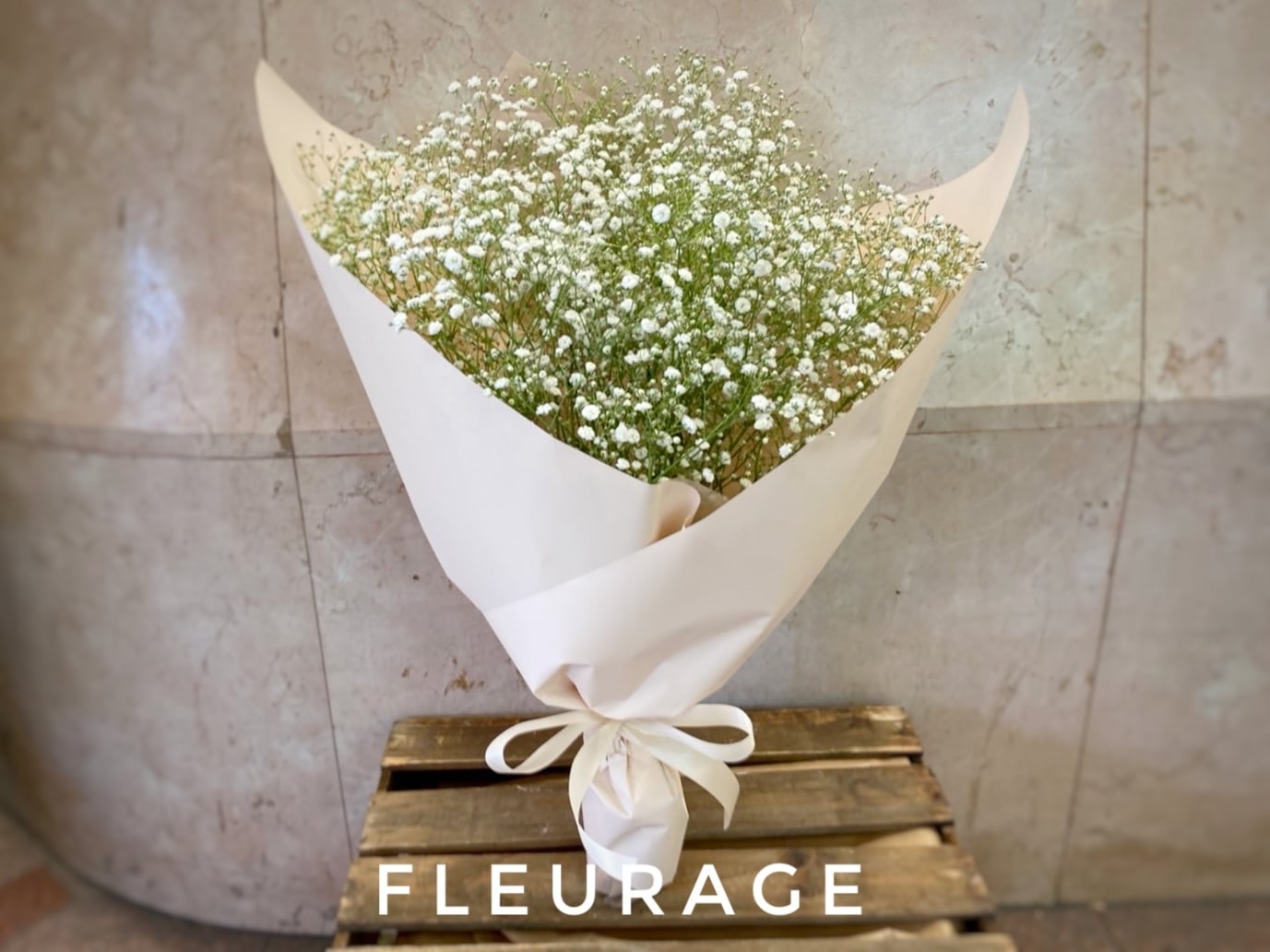 かすみ草のブーケ | フラワーショップ フルラージュ