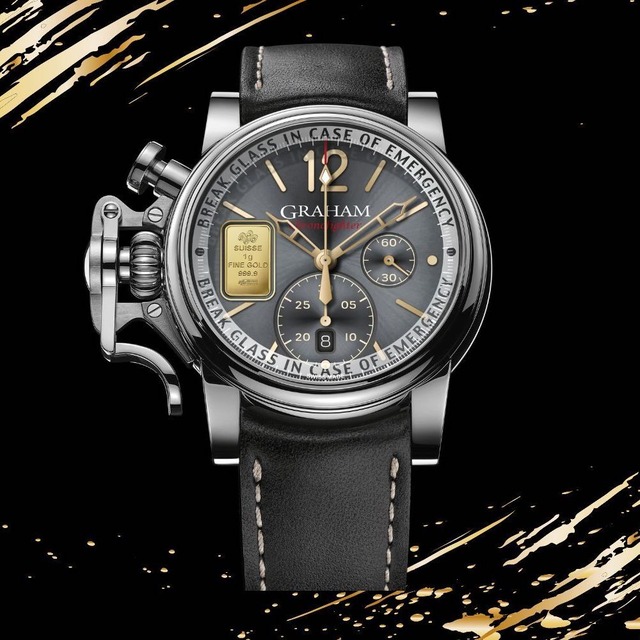 【GRAHAM グラハム】Chronofighter Vintage Lim Emergency Gold クロノファイターヴィンテージ エマージェンシーゴールド（グレー） 世界限定25本／国内正規品 腕時計