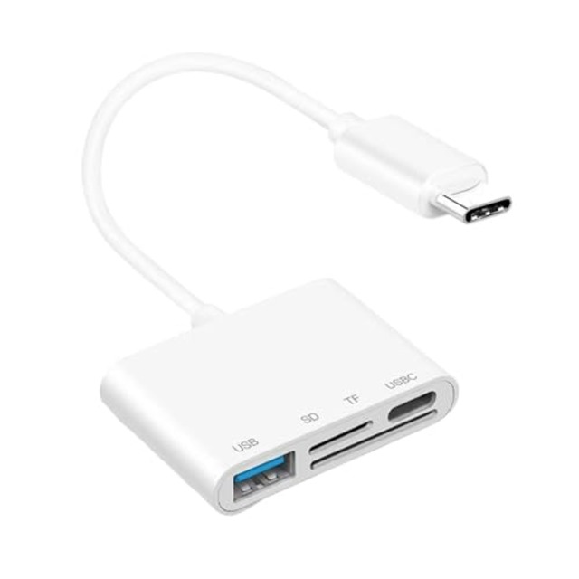 SDメモリー カードリーダー 4in1 USBマルチカードリーダー sdカードリーダー type-c/TF 読取Type-C/USB対応 高速データ転送 変換アダプタ 写真 動画 音楽 PDF PPT XLS DOC 読み書き 超高速双方向転送 OTG 多機能 カメラ用 外付メモリーカードリーダー ファイル管理 データ移行MicroSD USBカードリーダー Window Mac Linux対応