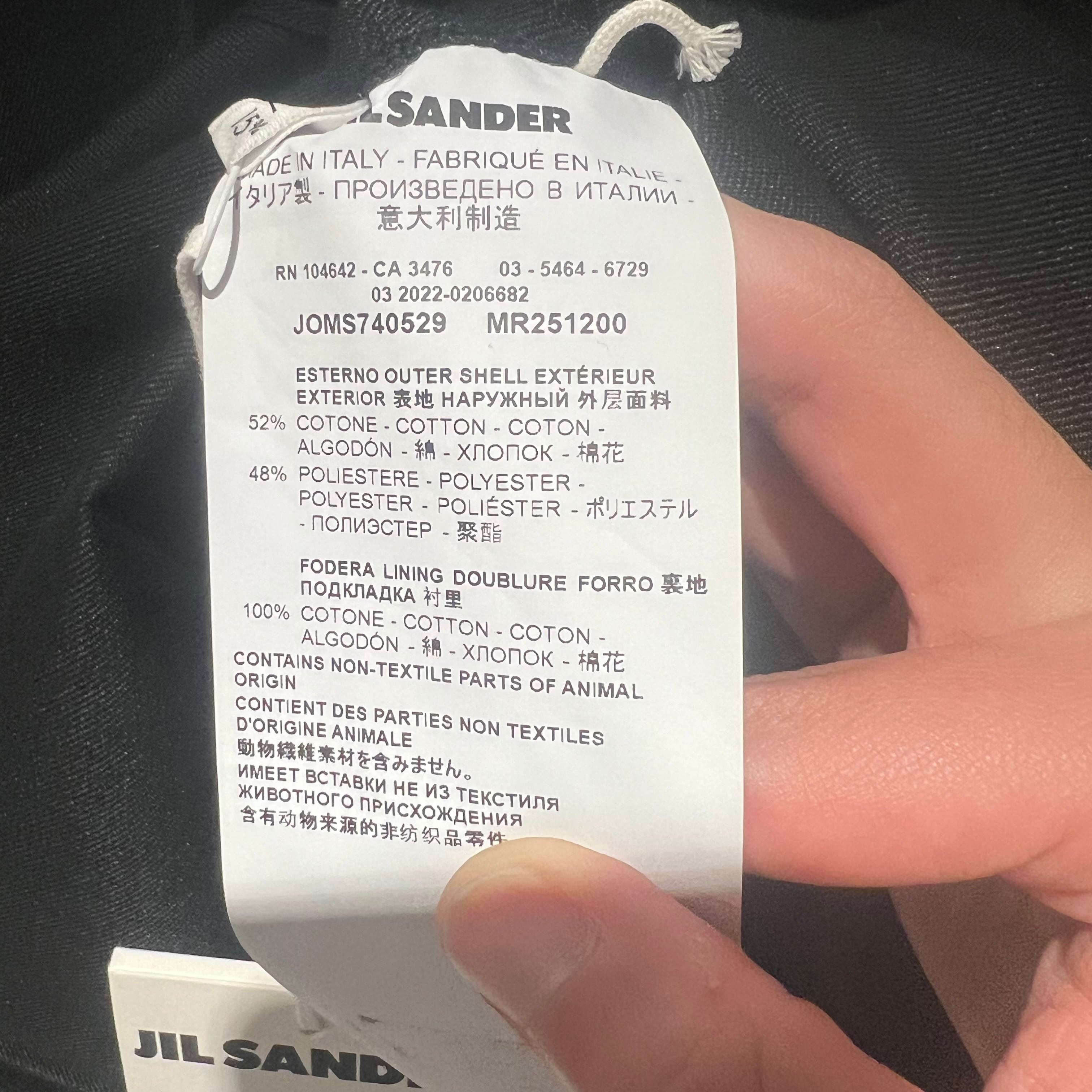 JIL SANDER ジルサンダー 長袖シャツ SIZE40.JOMS740529 【表参道t10