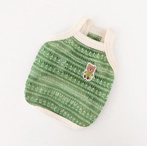 予約【DURANG RURANG】Netting Knit Top《Green》