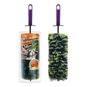 プロスタッフ(Prostaff) 洗車用品 ホイールブラシ タイヤブラシ ホイールクリーナー 奥までしっかり届く 三種混毛 水はね抑制 モンスター サーベラス グリーン 全長460mm P202