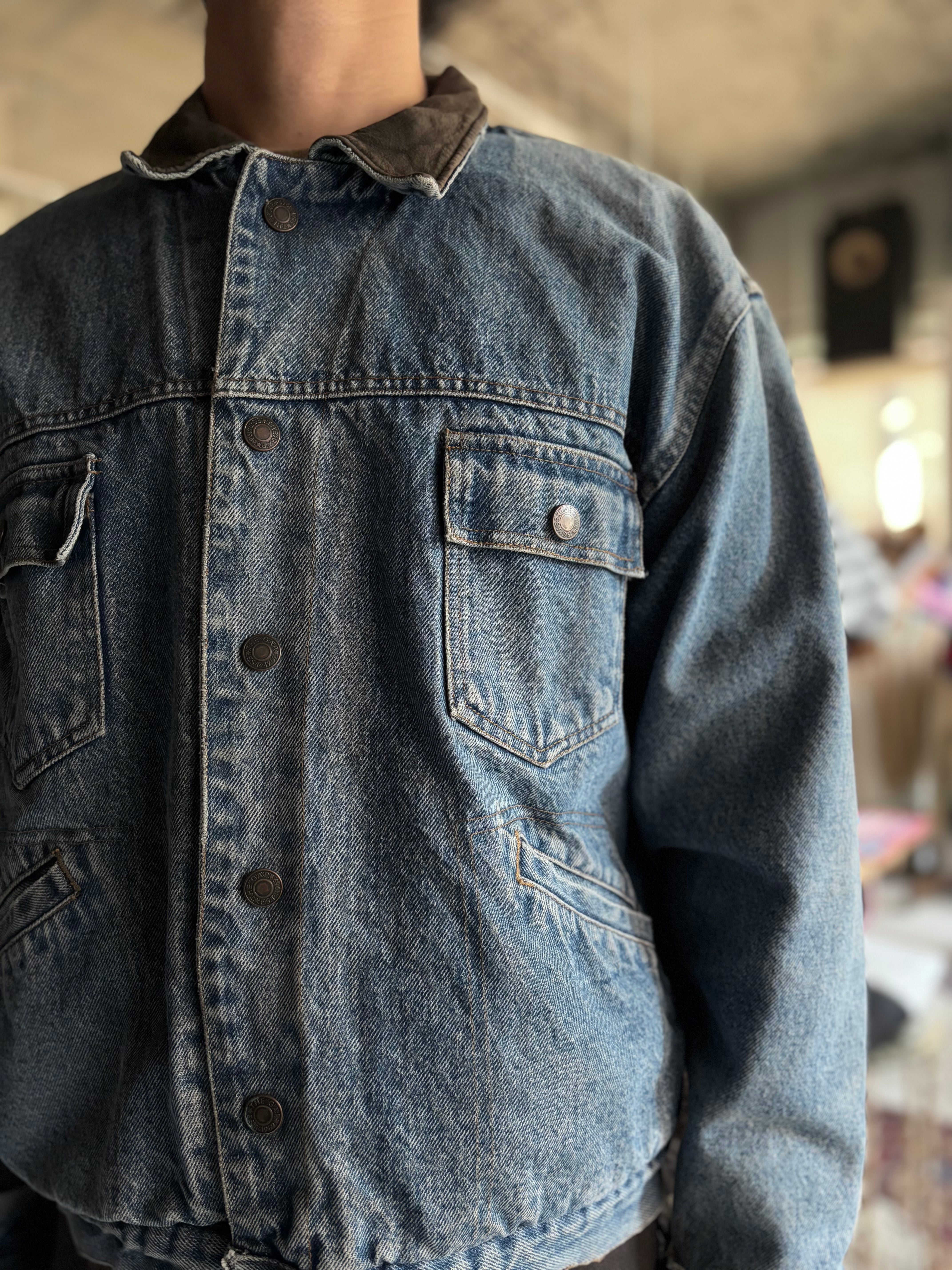 GUCCI】18SS クラッシュ加工 テディベア デニムジャケット 確実正規品