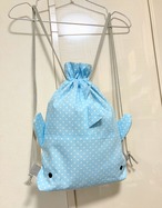ジンベエザメ　ナップザック｜とりさん工房ーかわいいハンドメイドポーチ