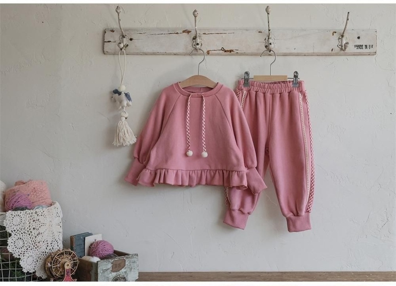 韓国子供服 / 26winter / puella FLO / オリーブパンツ / キッズ / 冬服 *90~140*