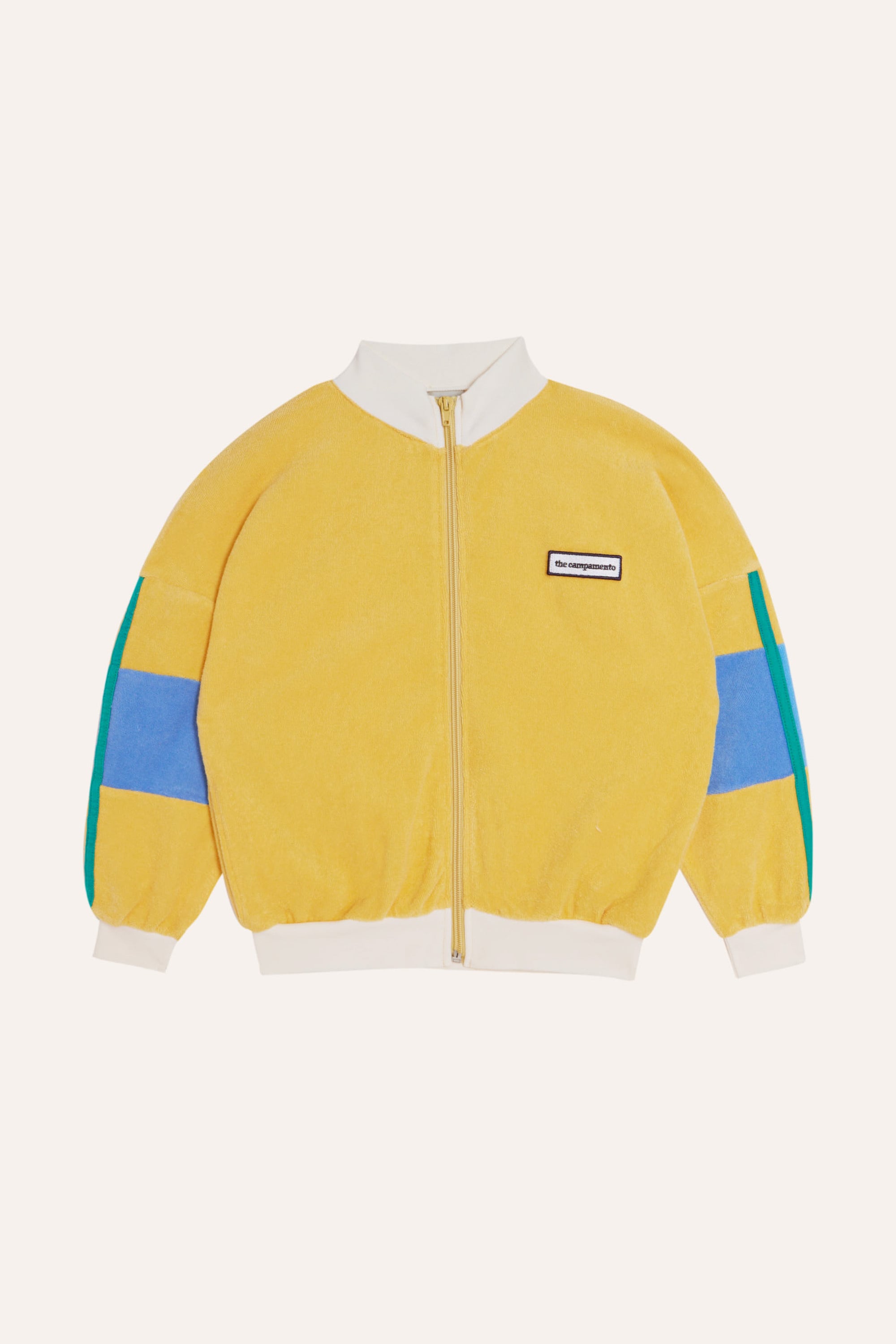 Last 9-10y【the campamento】Yellow Color Block Kids Zipped