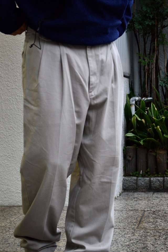 LEVIS DOCKERS 90s Cotton 2Tuck Wide Trousers Made in USA ドッカーズ 90年代 スラックス 34 USA製