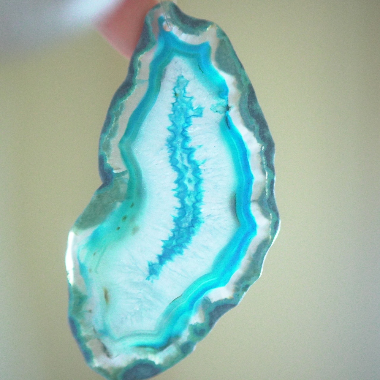 Blue Hawaii 02 - アゲートヒーリングチャイム / Agate Sun Catcher Wind Chime 1005