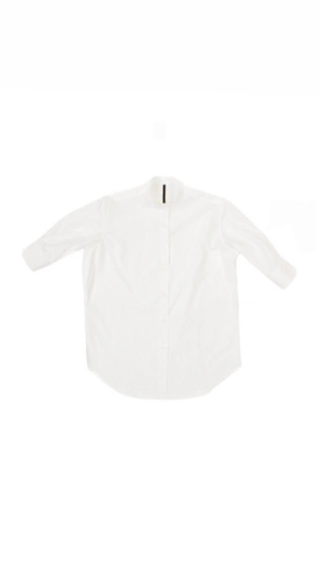 SARA LANZI -Oversize shirt poplin- :OPTICAL WHITE