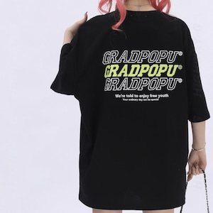 GRADPOPUバックロゴビッグTシャツ（全３色） / HWG1124