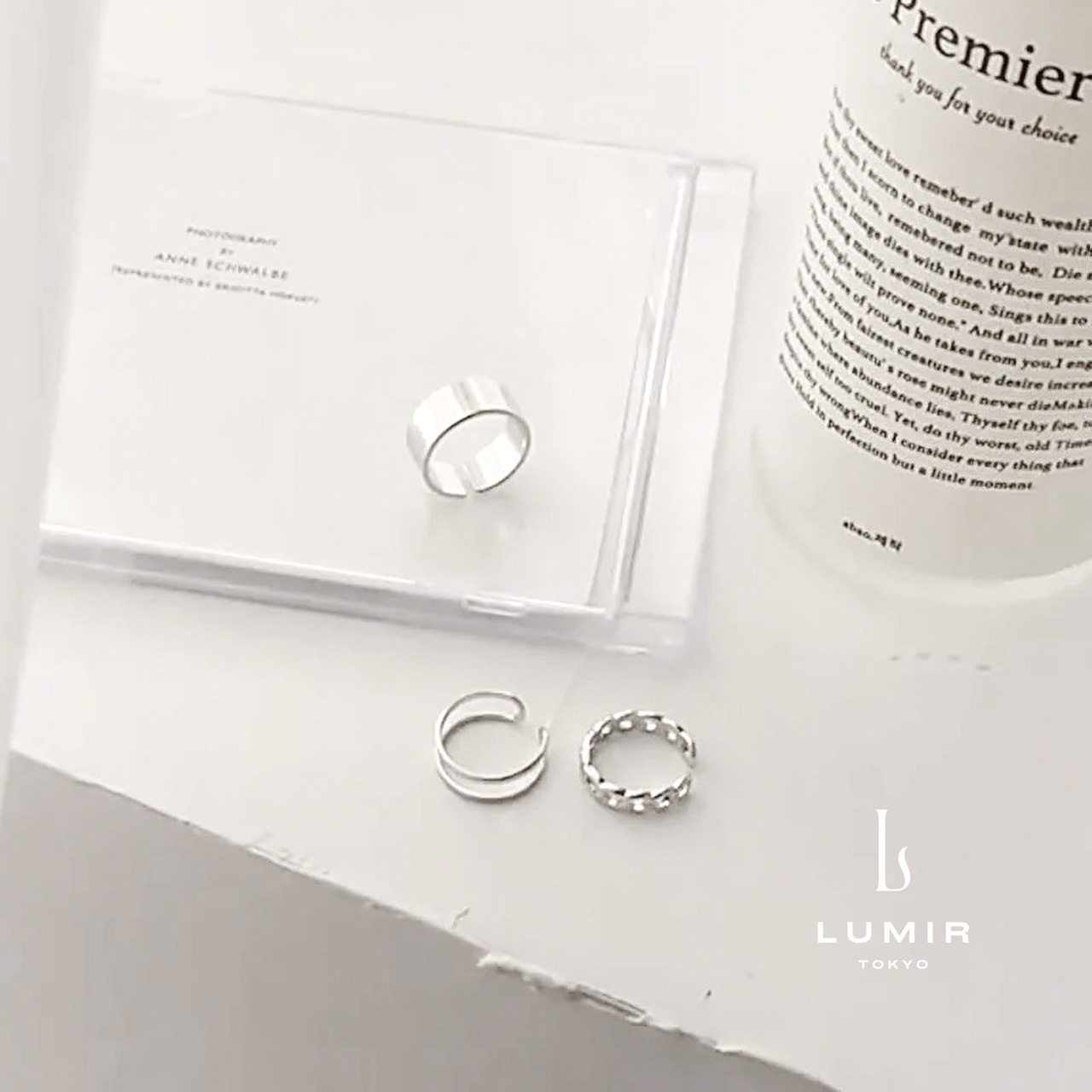 ミニマリストレイヤードリング 3pcsセット