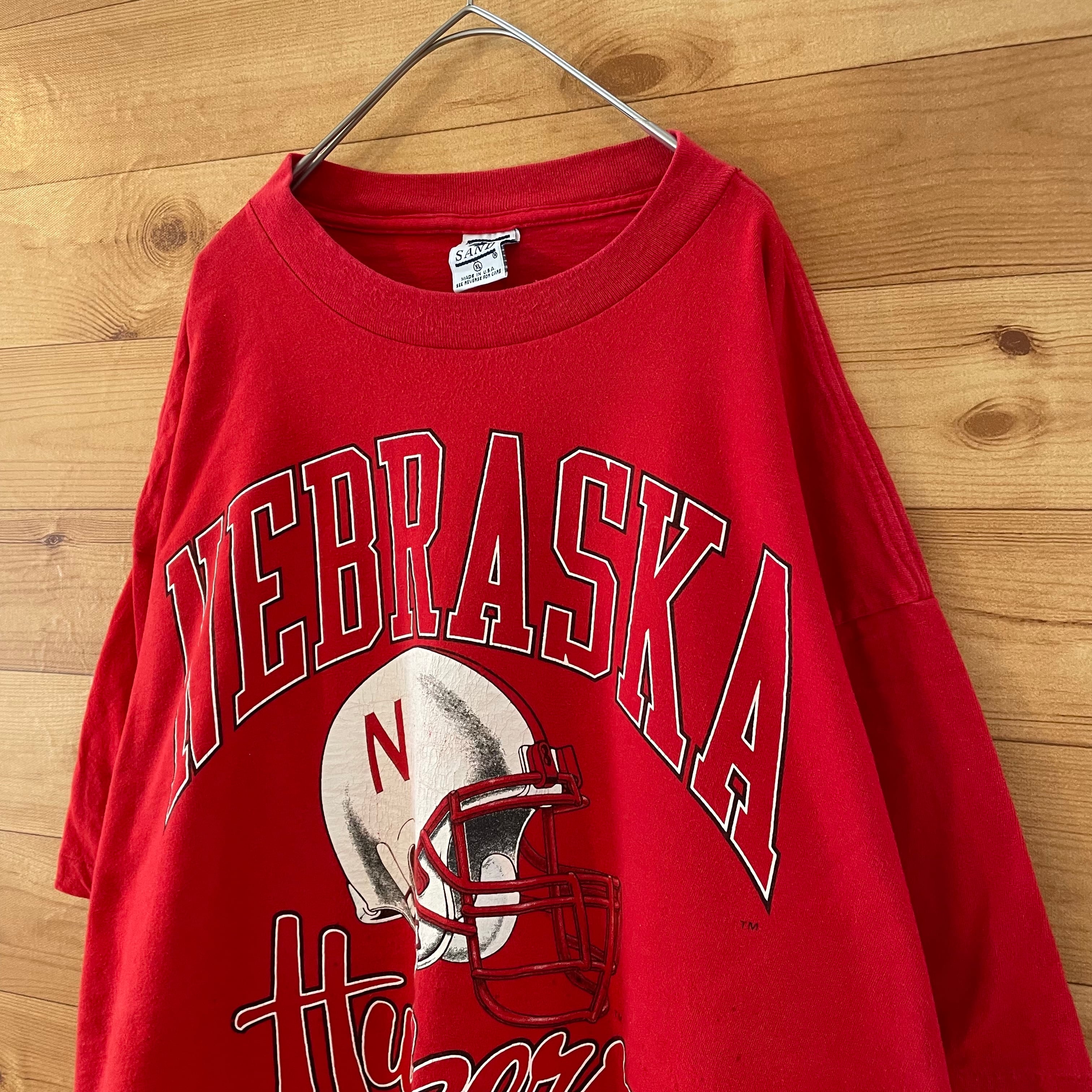 90年代 LOGO 7 NEBRASKA CORNHUSKERS ネブラスカ大学 コーンハスカーズ カレッジスウェットシャツ トレーナー USA製 メンズL ヴィンテージ /eaa313121