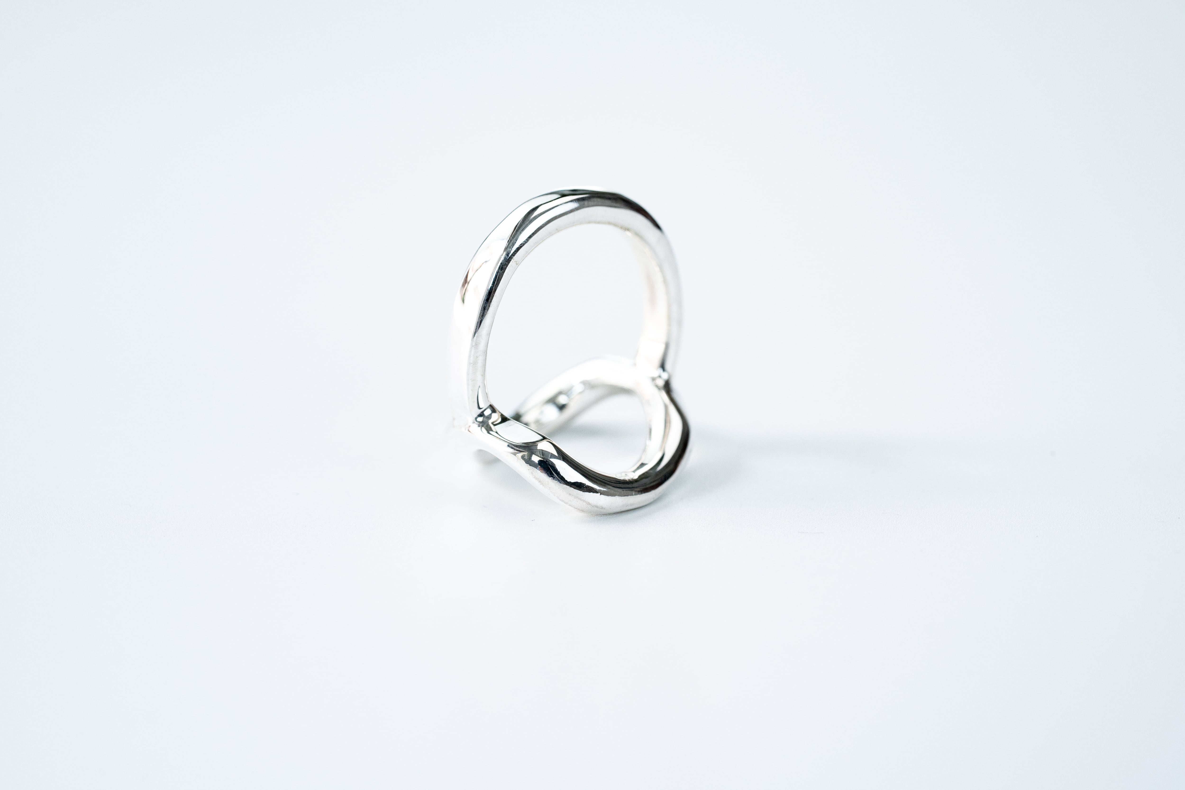 R-061 See through curve ring M | WAKAN SILVER SMITH online store