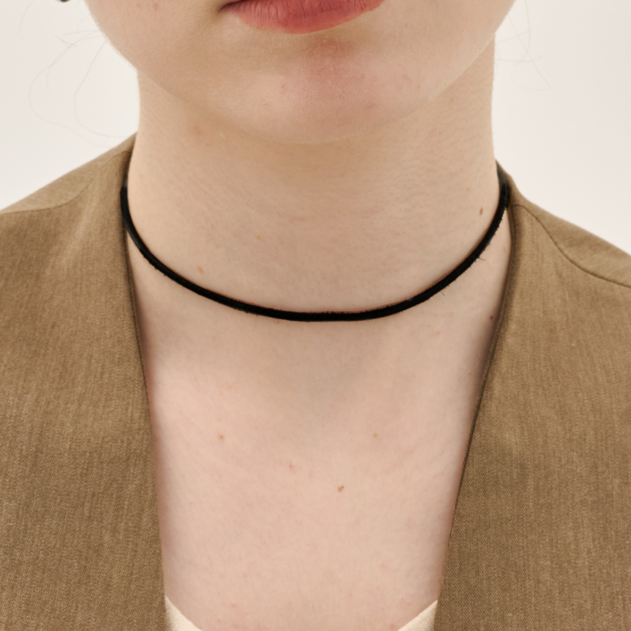stainless code choker necklace SN088