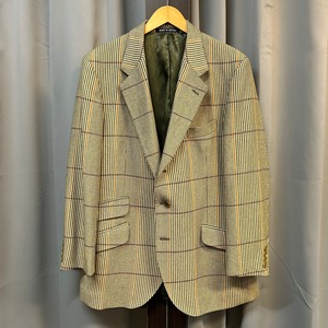 JOHN G HARDY WOOL CHECK JACKET《42》