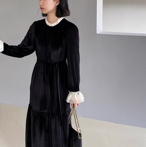 velvet lace dress