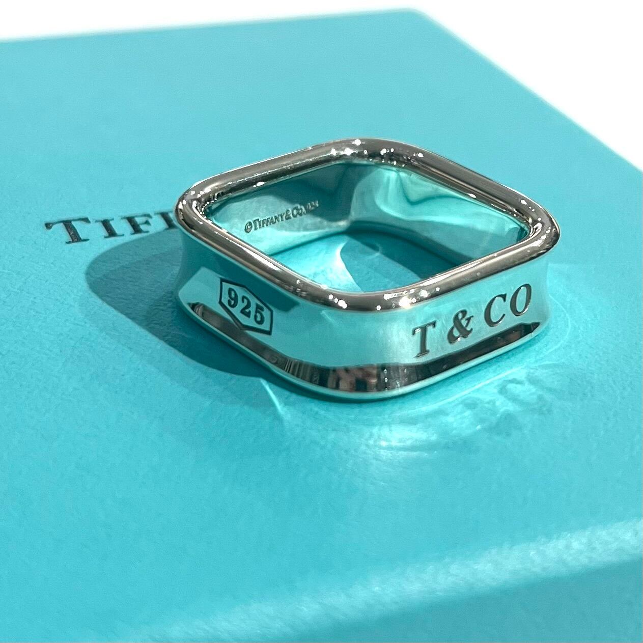TIFFANY&CO.】1938 TIFFANY &CO 希少1837スクエアリング／18-19号