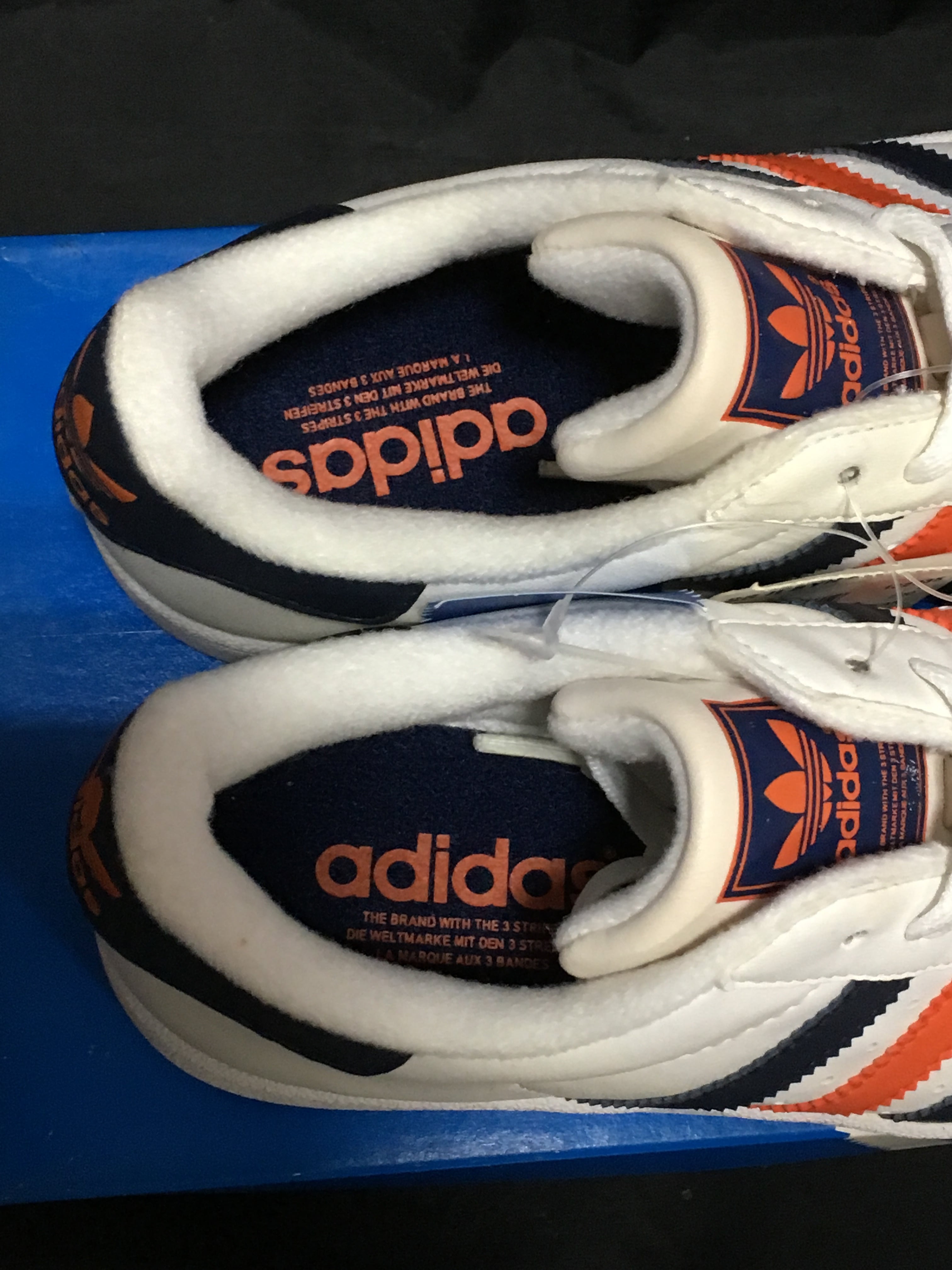 adidas（アディダス） スーパースター 2 SYN K 23cm ホワイト/オレンジ