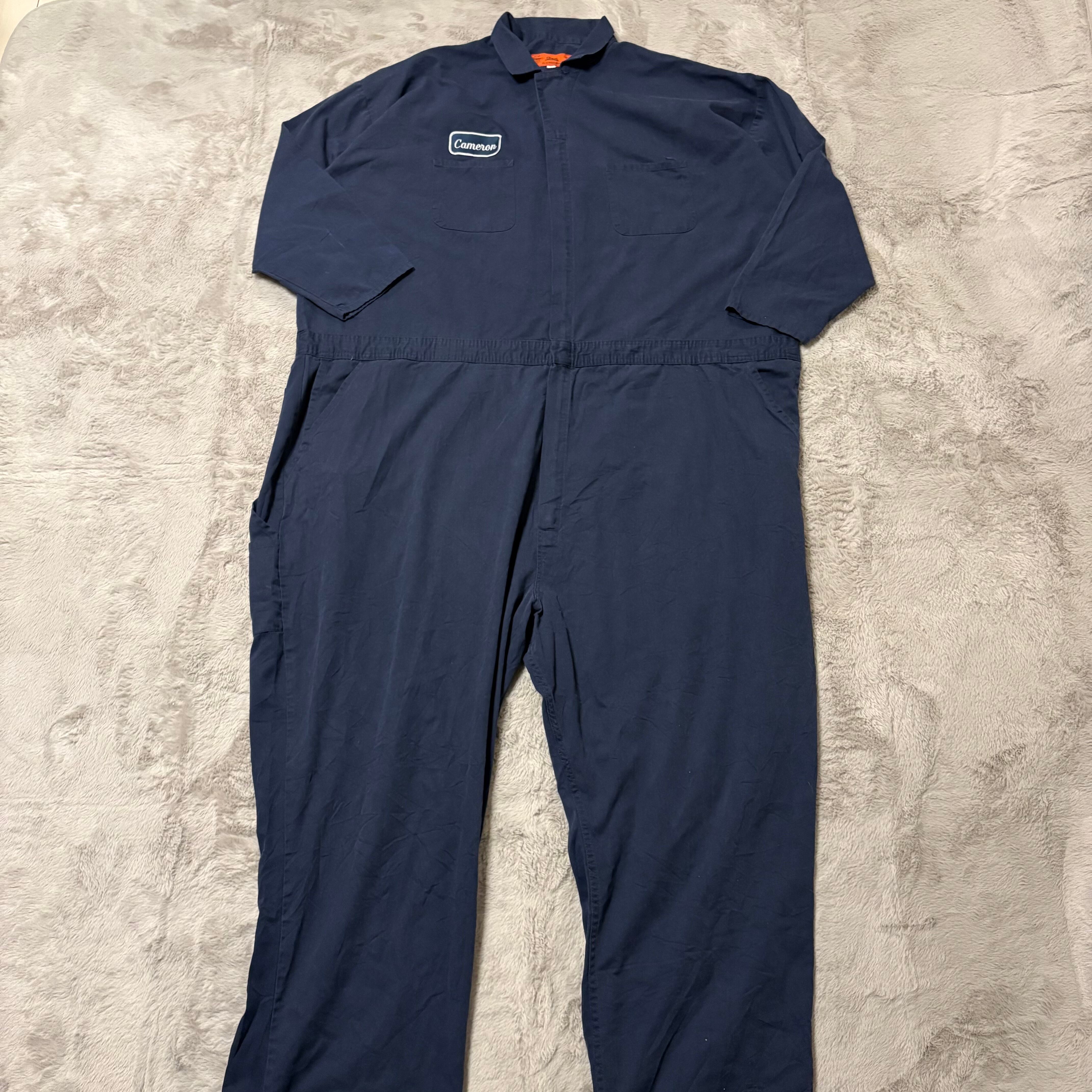 90s-00s CiNTAS シーメンス 企業ロゴ ワーク つなぎ 紺 XXL 8a7b654ab5fcb9bb23df7f01e54a97