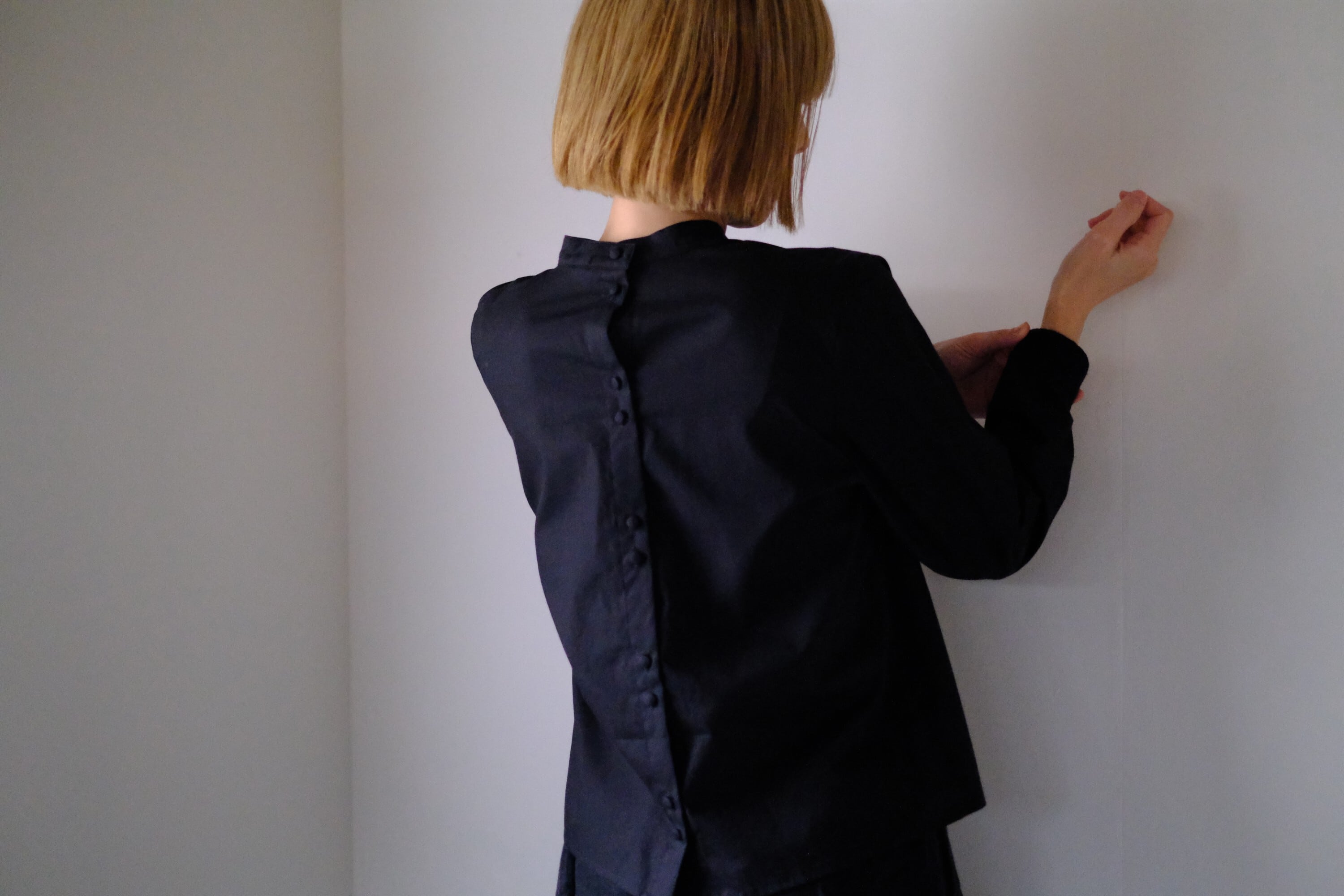 バックボタンブラウス CL-166