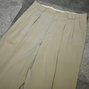 drape silhouette golf embroidery 2tuck slacks