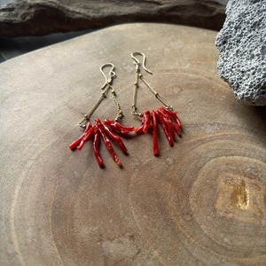 【New】Red Coral＊swing/14K Goldfilled
