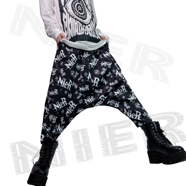 軽量総柄SARROUEL PANTS