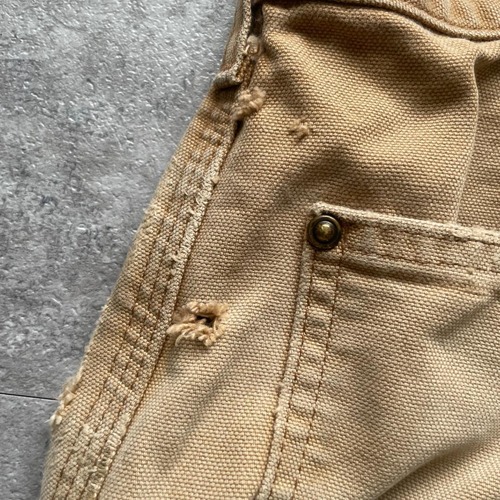 メキシコ製 ブラウン ダブルニー Carhartt B136 BRN 38×32 詳細写真20