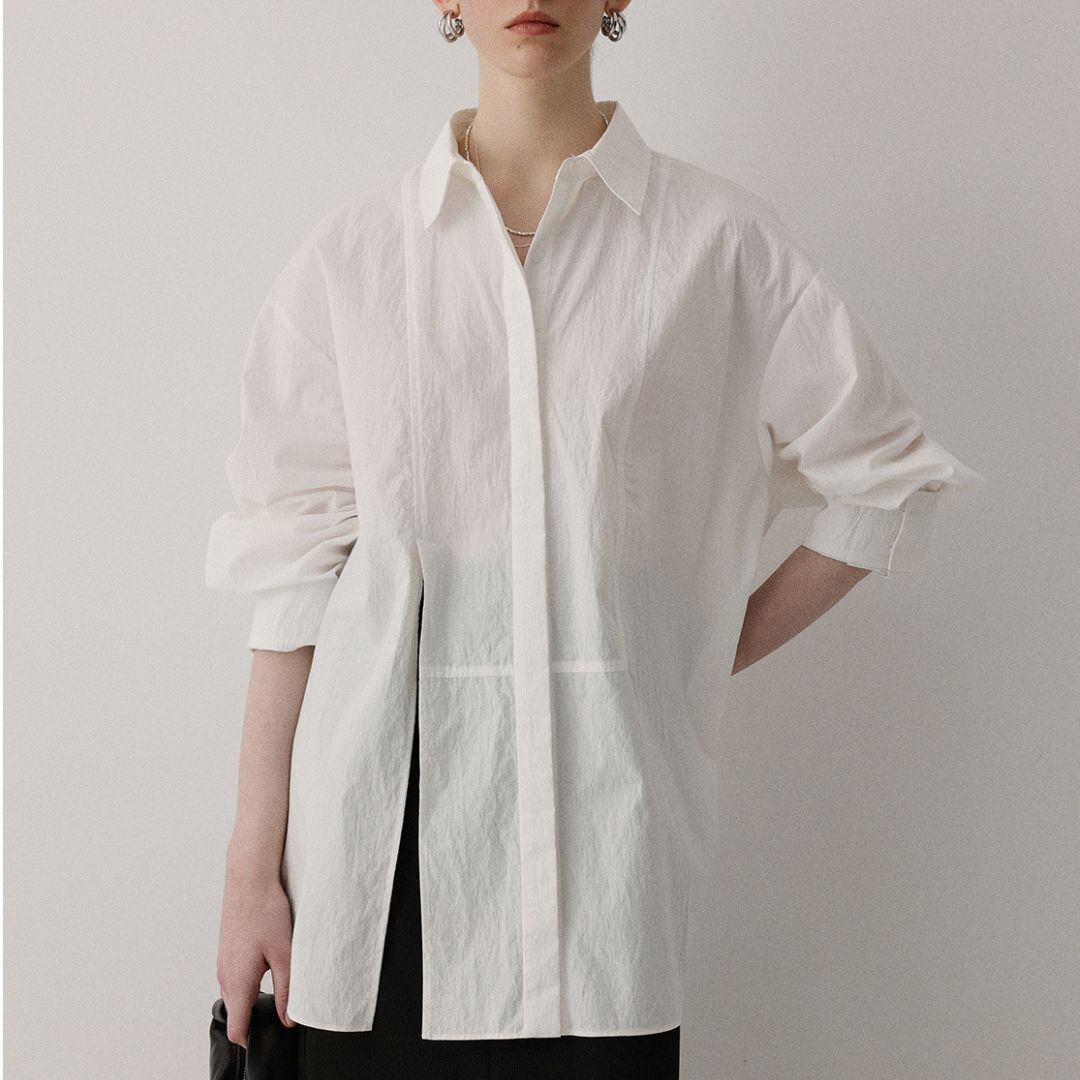 スリットデザインオーバーシャツ T0170