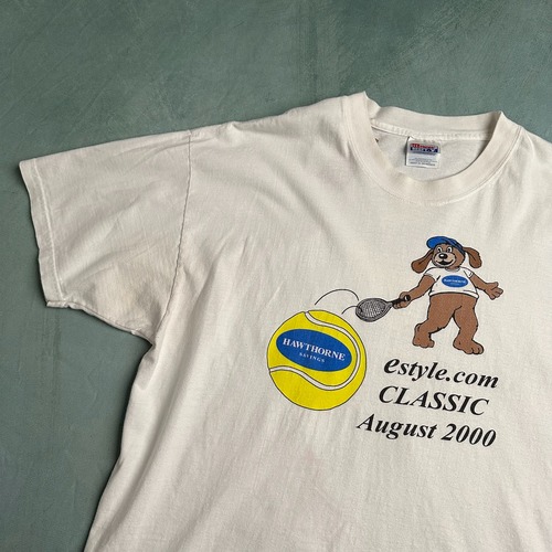 アメリカ金融企業　両面プリント　USA製コットン　半袖Tシャツ