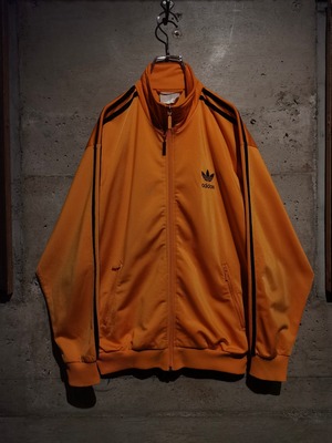 【Caka】"adidas" 80's Orange Color Euro Vintage Track Jacket