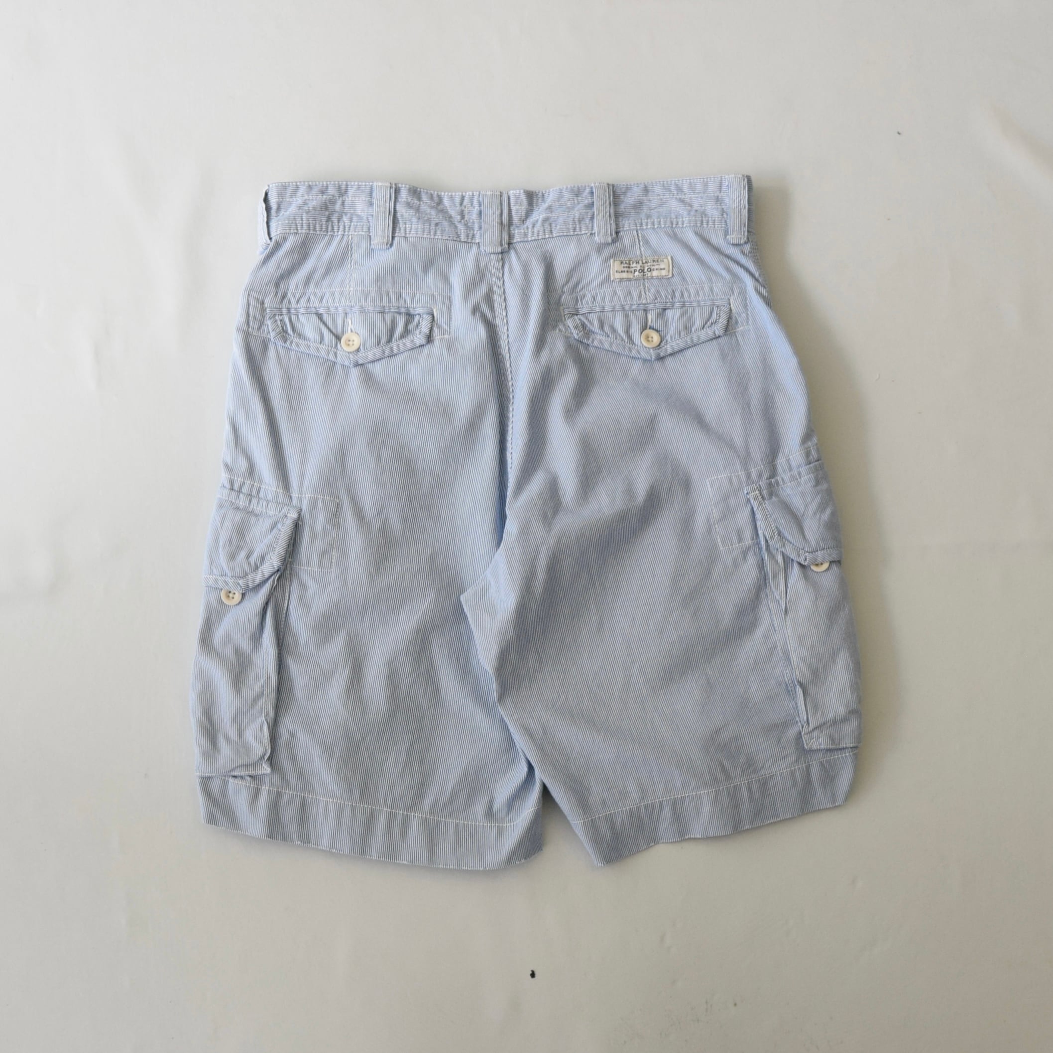 Ralph Lauren カーゴショーツ ショートパンツ ヒッコリー ストライプ