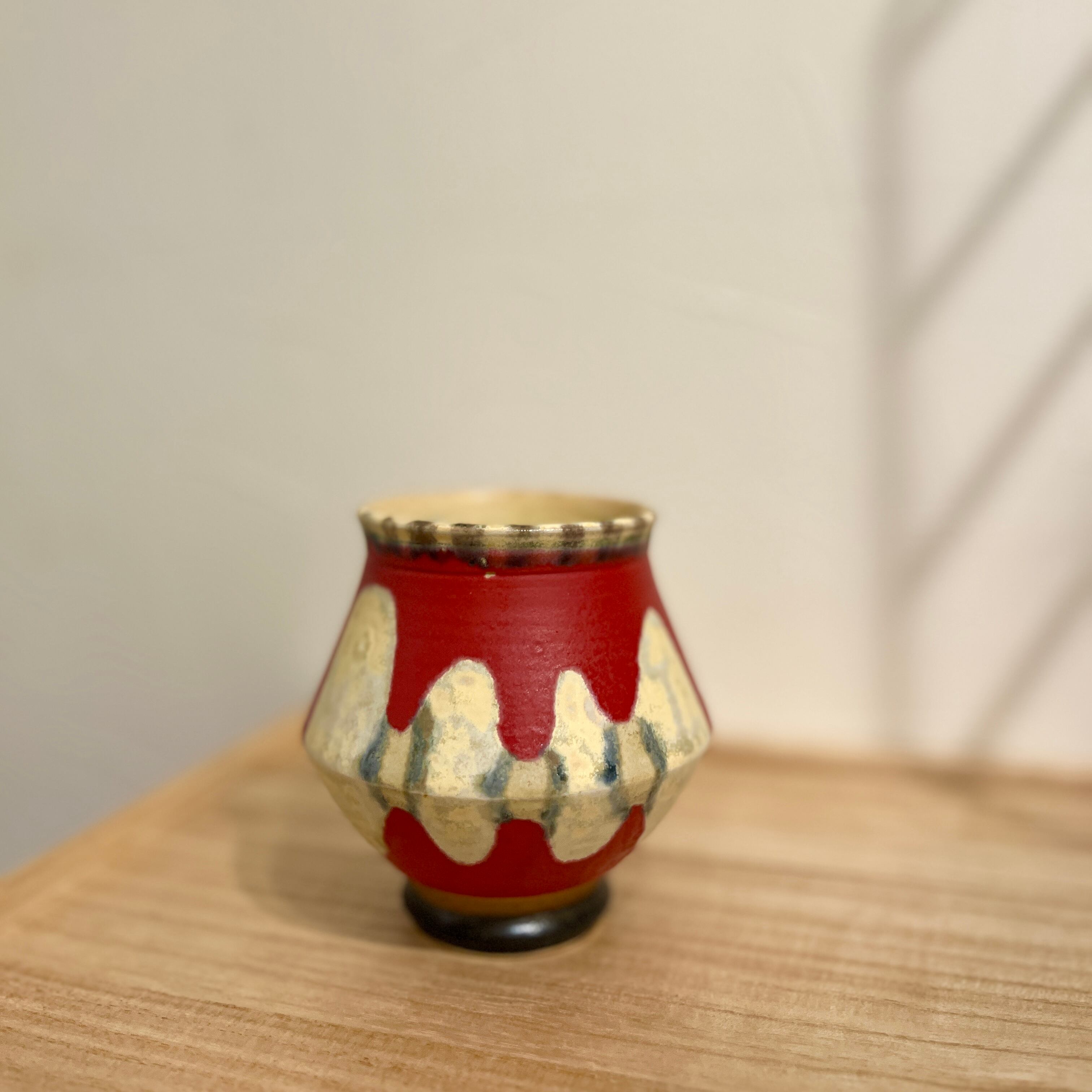 吉野 瞬 カフェオレボウル 湯飲み 朱