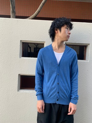カシミヤカーディガン カシミヤ カシミア カーディガン カシミヤ100% 青 ブルー　　商品番号240