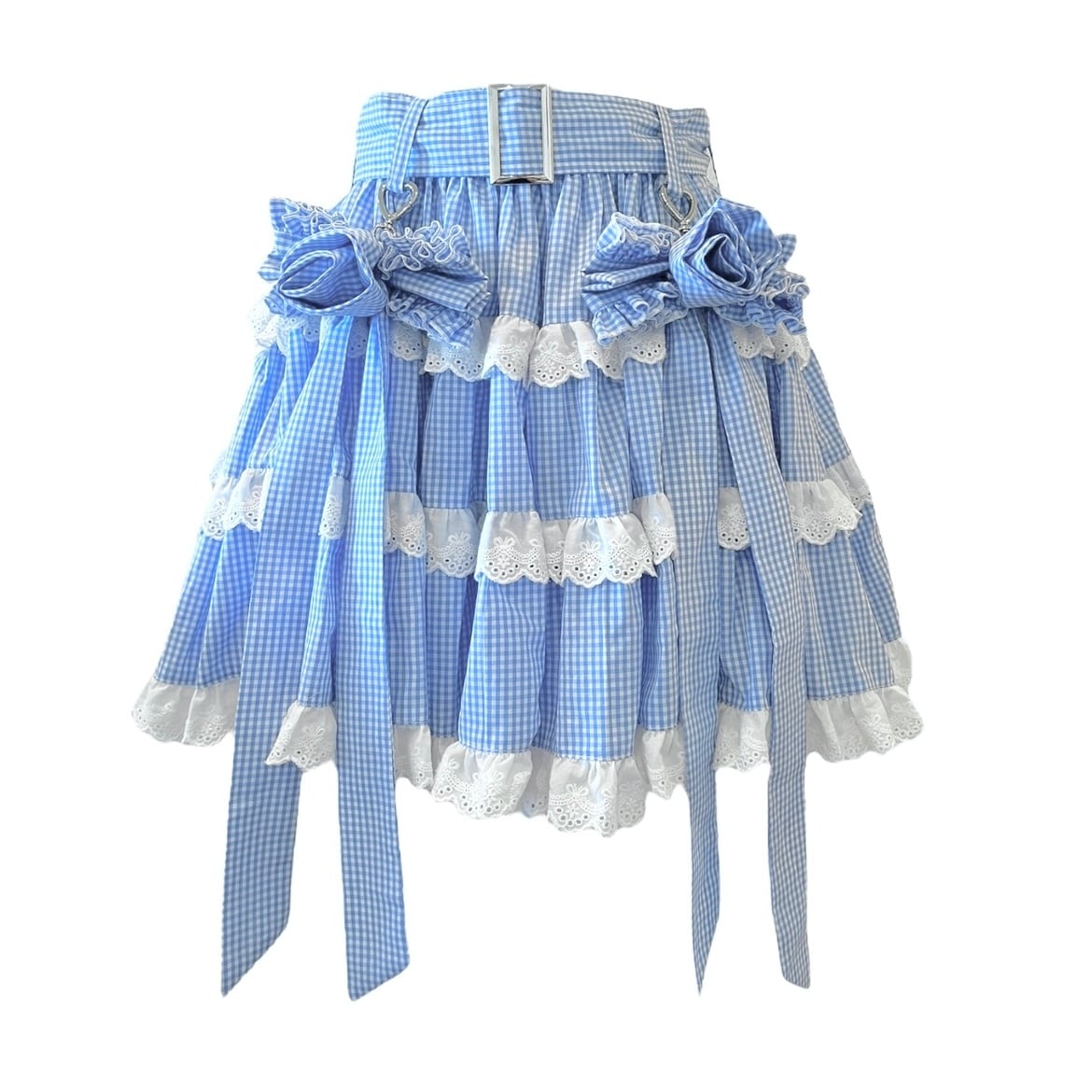 ローズティアードショートパンツ BLUE