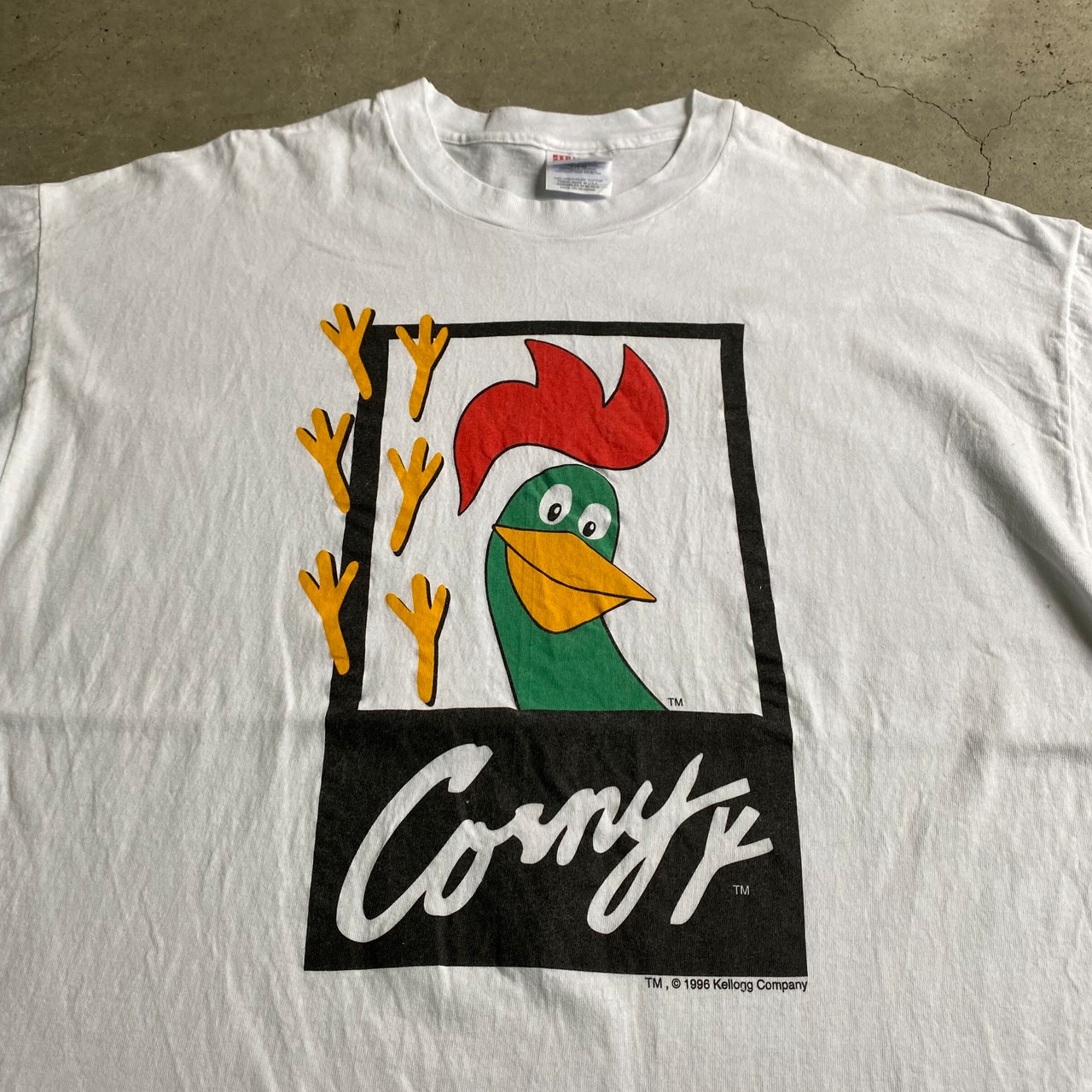 90年代 kellogg ケロッグ CONY コニー 企業 プリントTシャツ メンズXL 