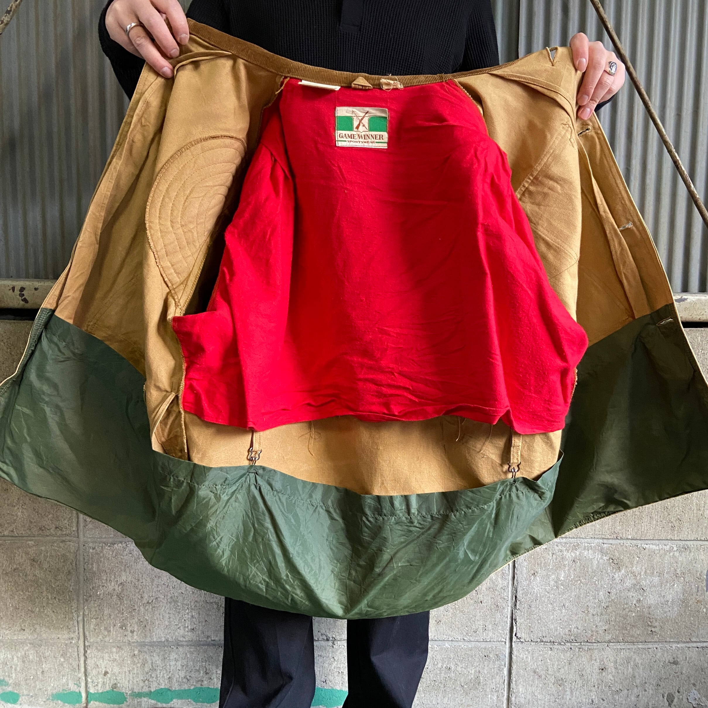 70年代 ビンテージ GAME WINNER コーデュロイ襟 ハンティング