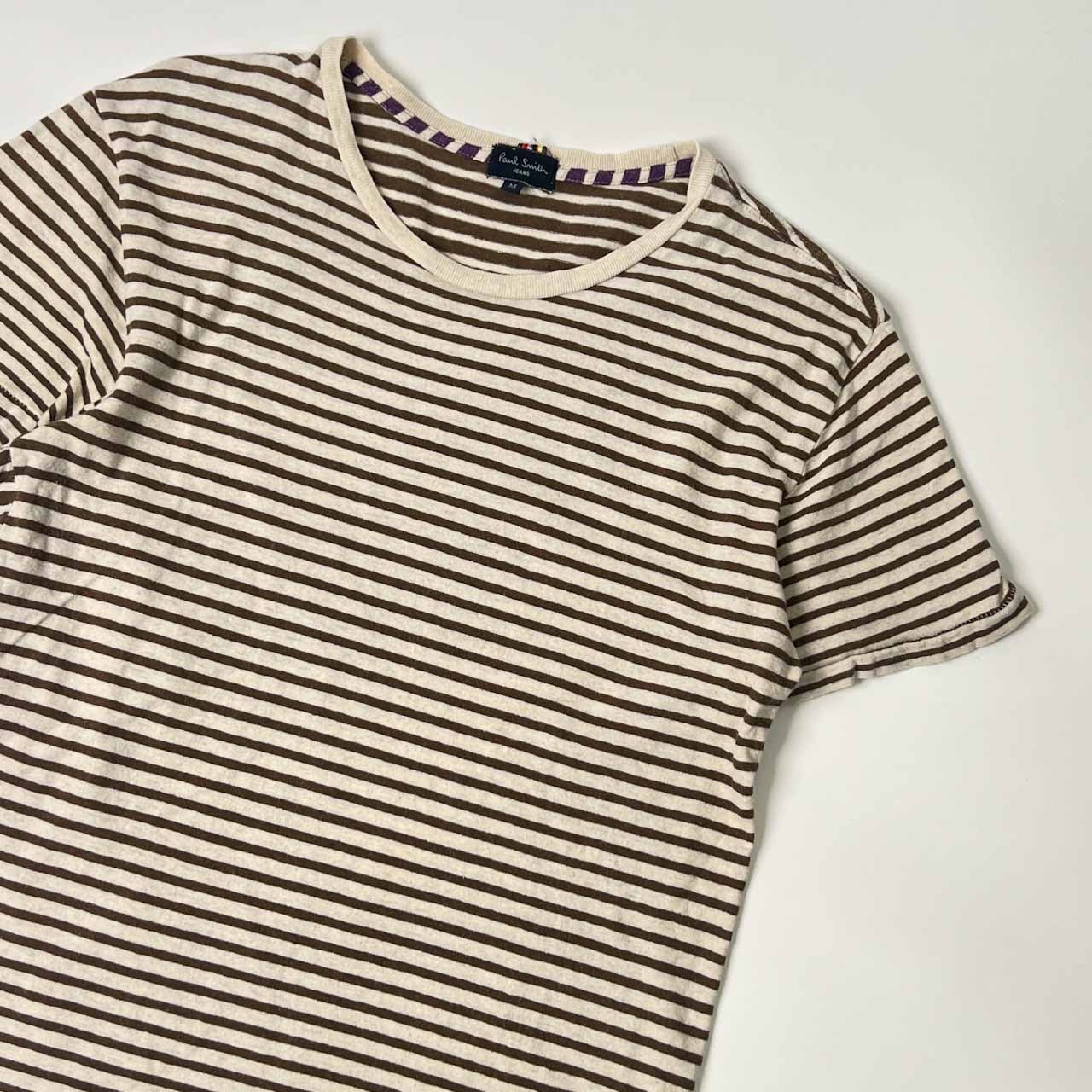 Paul Smith ポール・スミス ボーダー 半袖 Tシャツ M/ベージュ系 メンズ